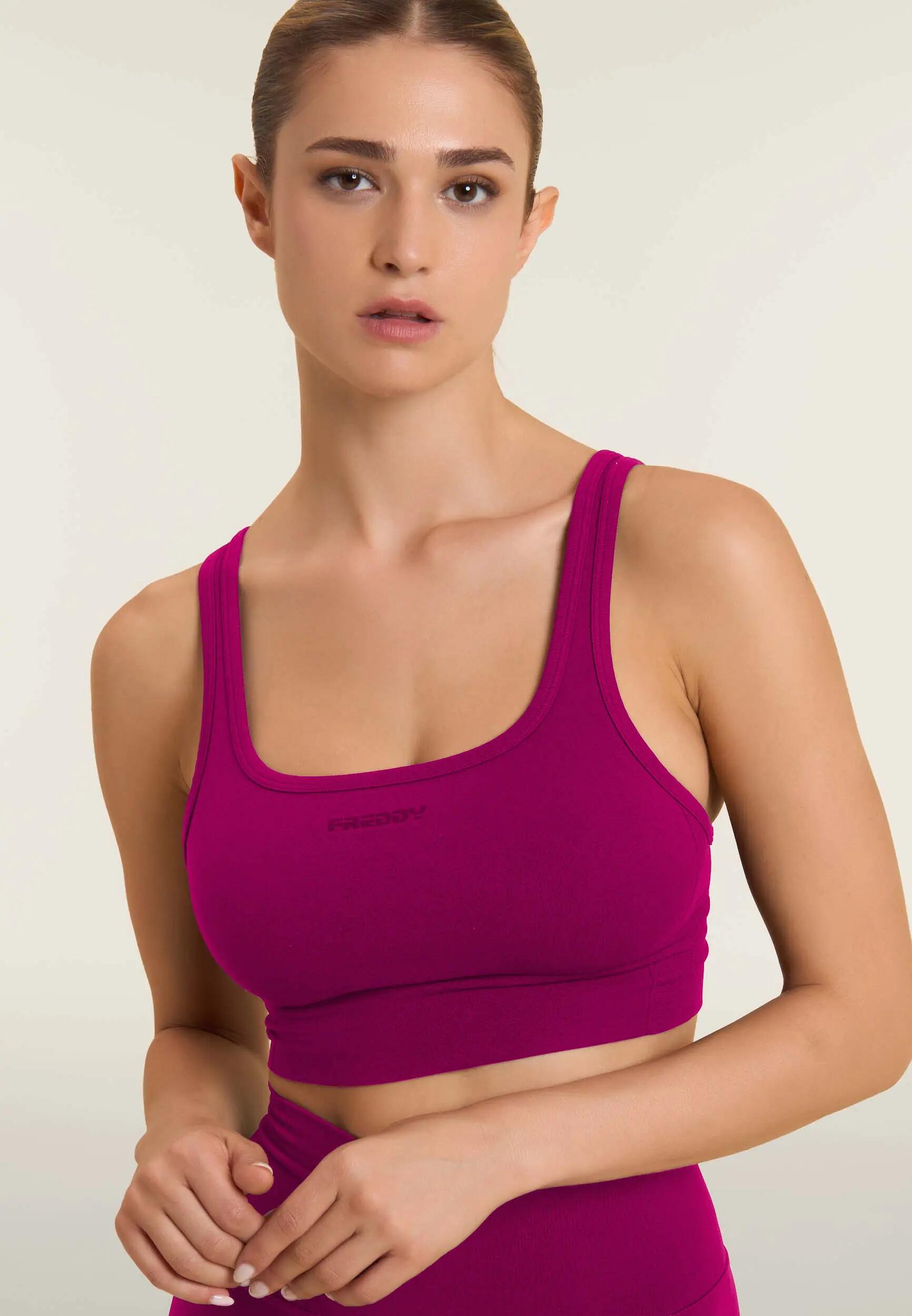 Brassière de sport avec pièces décoratives en arête de poisson 4/6