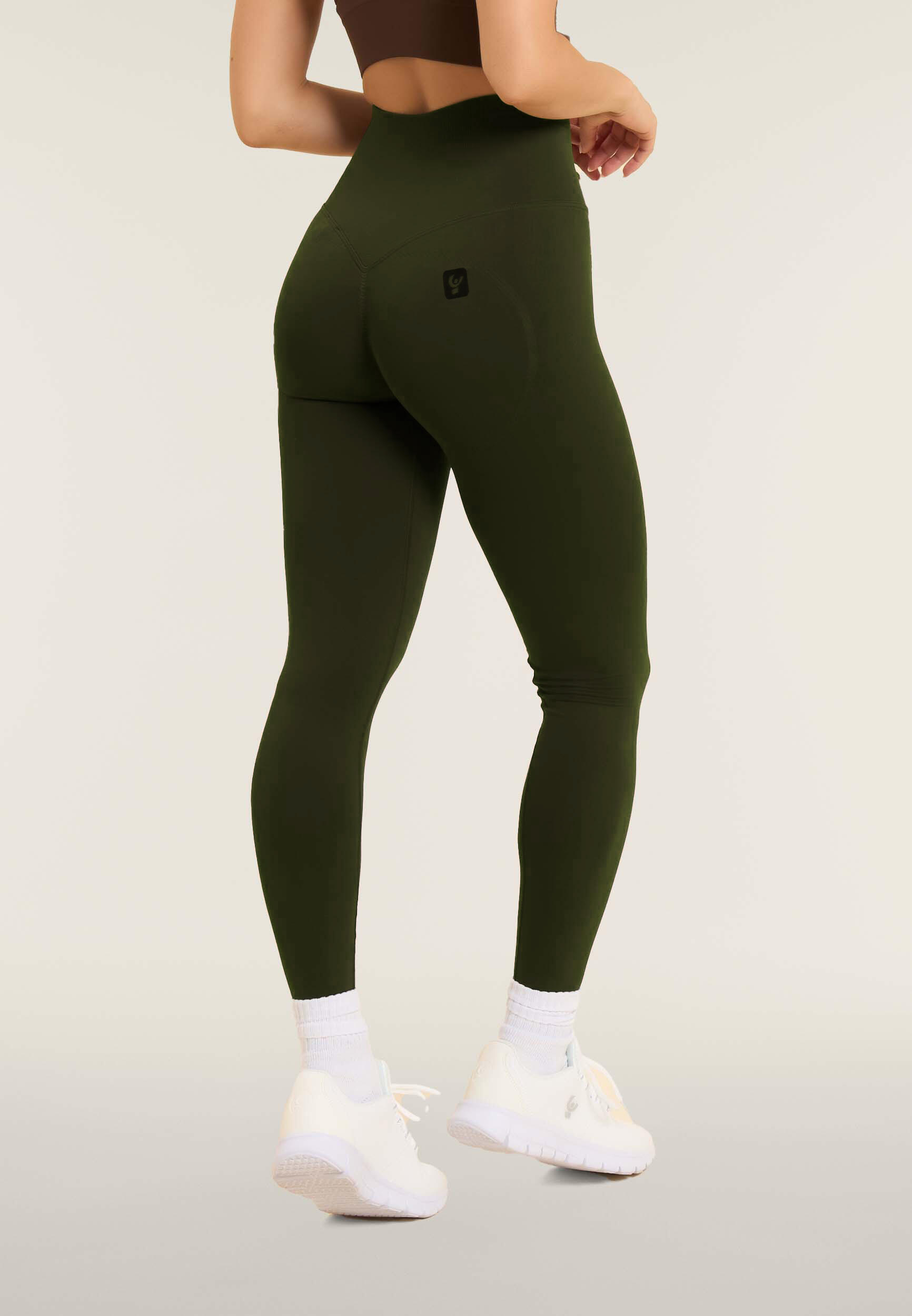 Leggings seamless 7/8 a vita altissima con cuciture shaping 3/5