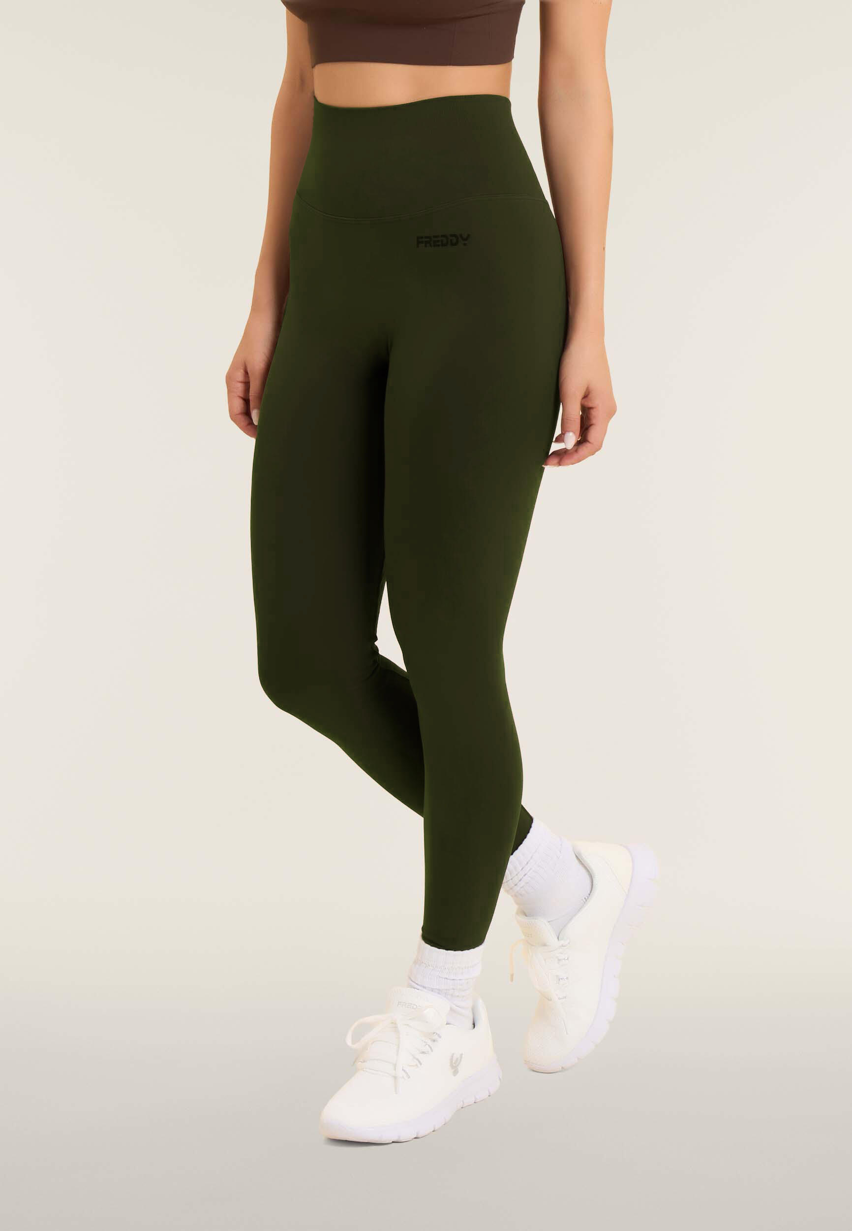 Leggings seamless 7/8 a vita altissima con cuciture shaping 2/5