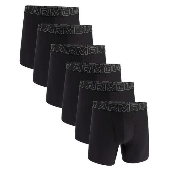Boxershort Herren 6er Pack Figurbetont-UA PERFORMANCE TECH - SOLID 6 IN 6PK