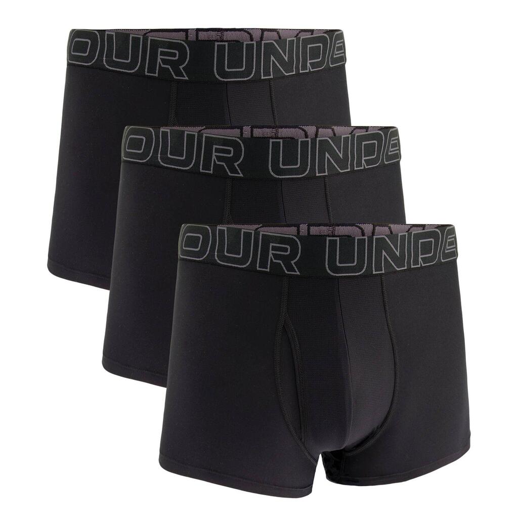 Boxer shorts Men Pack of 3 Figure hugging-UA PERFORMANCE TECH - SOLID 3 IN 3PK