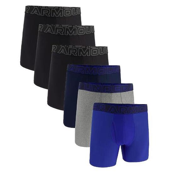 Boxershort Herren 6er Pack Figurbetont-UA PERFORMANCE TECH - SOLID 6 IN 6PK