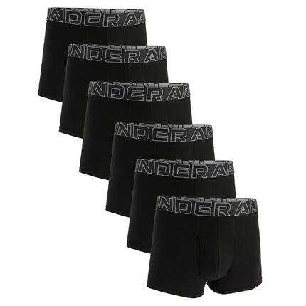 Boxershort Herren 6er Pack Figurbetont-UA PERFORMANCE COTTON - SOLID 3 IN 6PK