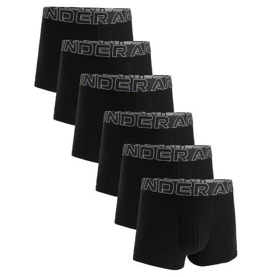 Boxershort Herren 6er Pack Figurbetont-UA PERFORMANCE COTTON - SOLID 3 IN 6PK