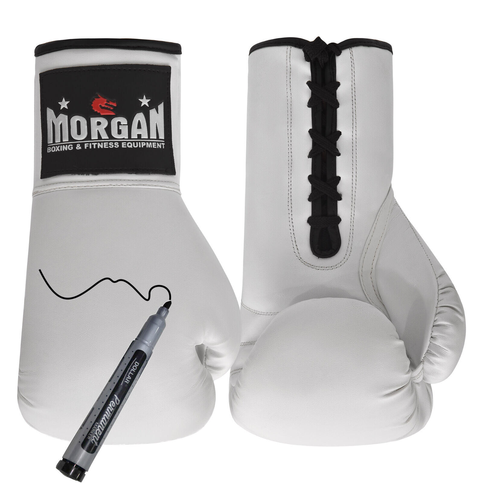 Morgan Lace Up Autograph Gloves (10Oz)
