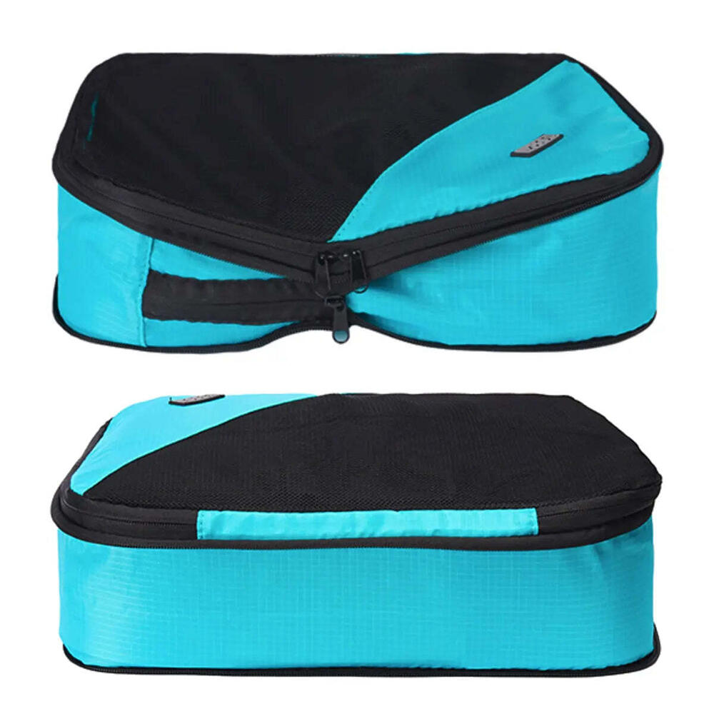 Tosca Medium Compression Packing Cubes (2 Pack) - Teal