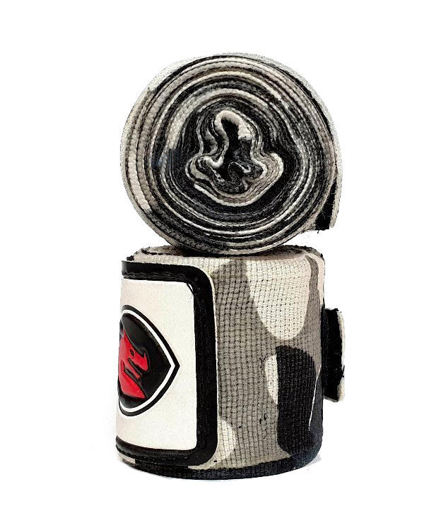Morgan Camo Elastic Boxing Hand Wraps 180Inch - 4M Long (Pair)[Blue Camo]