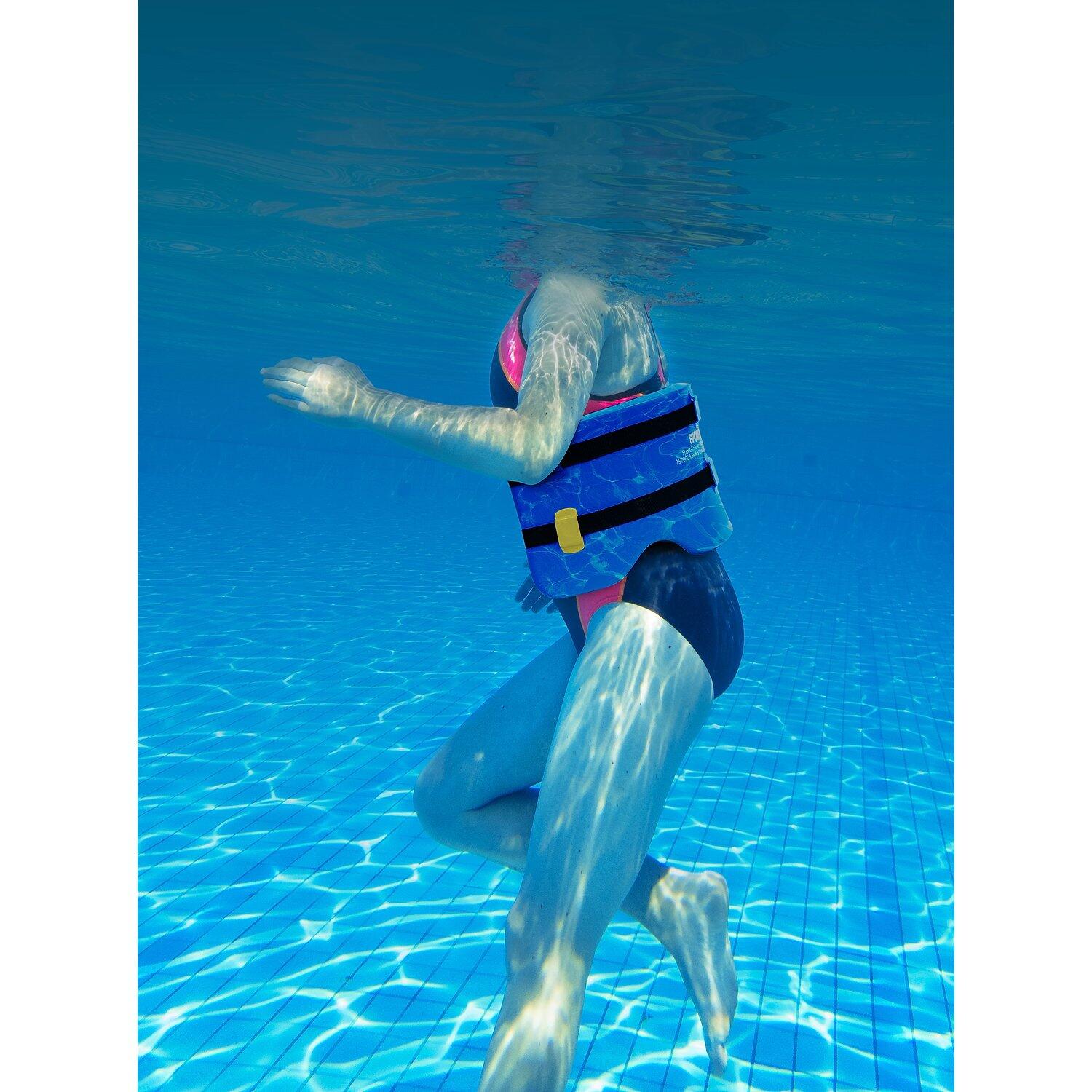 Aqua-Jogging-Gürtel Hydro-Tone Medium Aquafitness Unisex Blau, Gurt Schwarz 3/3