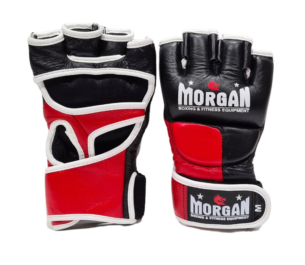 Morgan V2 Platinum Leather Mma Gloves