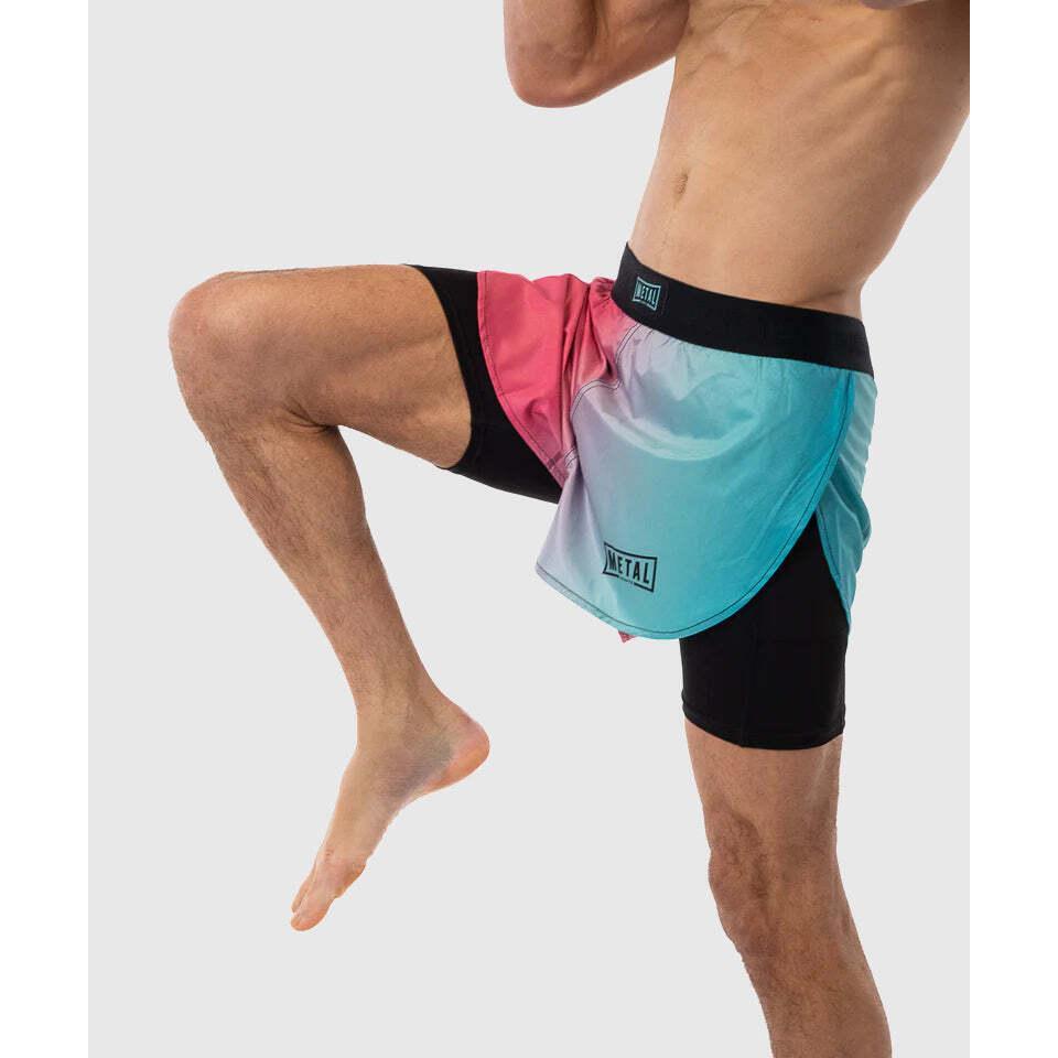 Short MMA 2-en-1 Metal Boxe Miami Vibe L 2/6