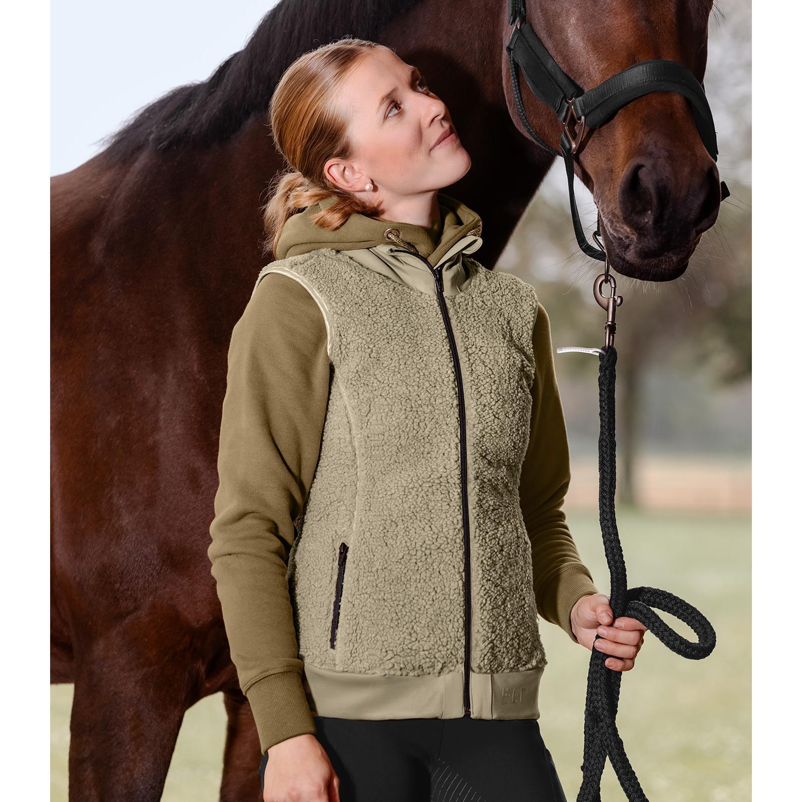 Veste équitation polaire sans manche femme ELT Rotterdam 2/4
