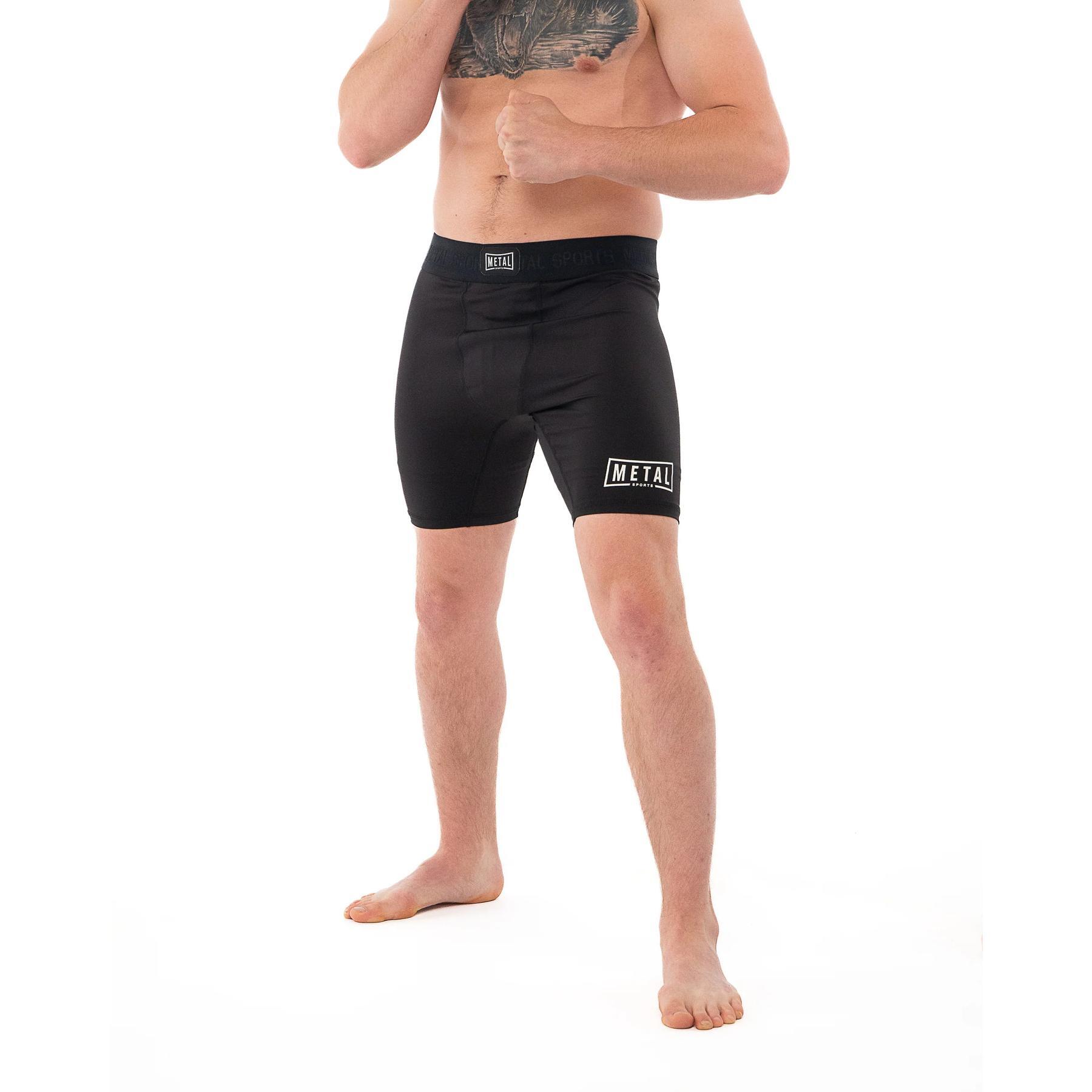 Short compression Metal Boxe Noir M 3/5