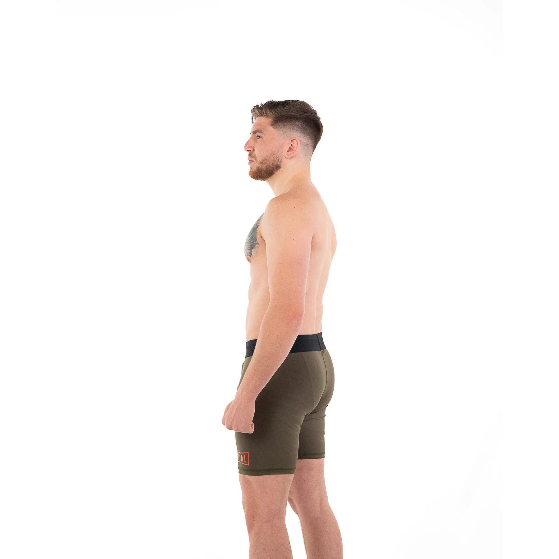 Short compressione Metal Boxe Olive XXL 3/6