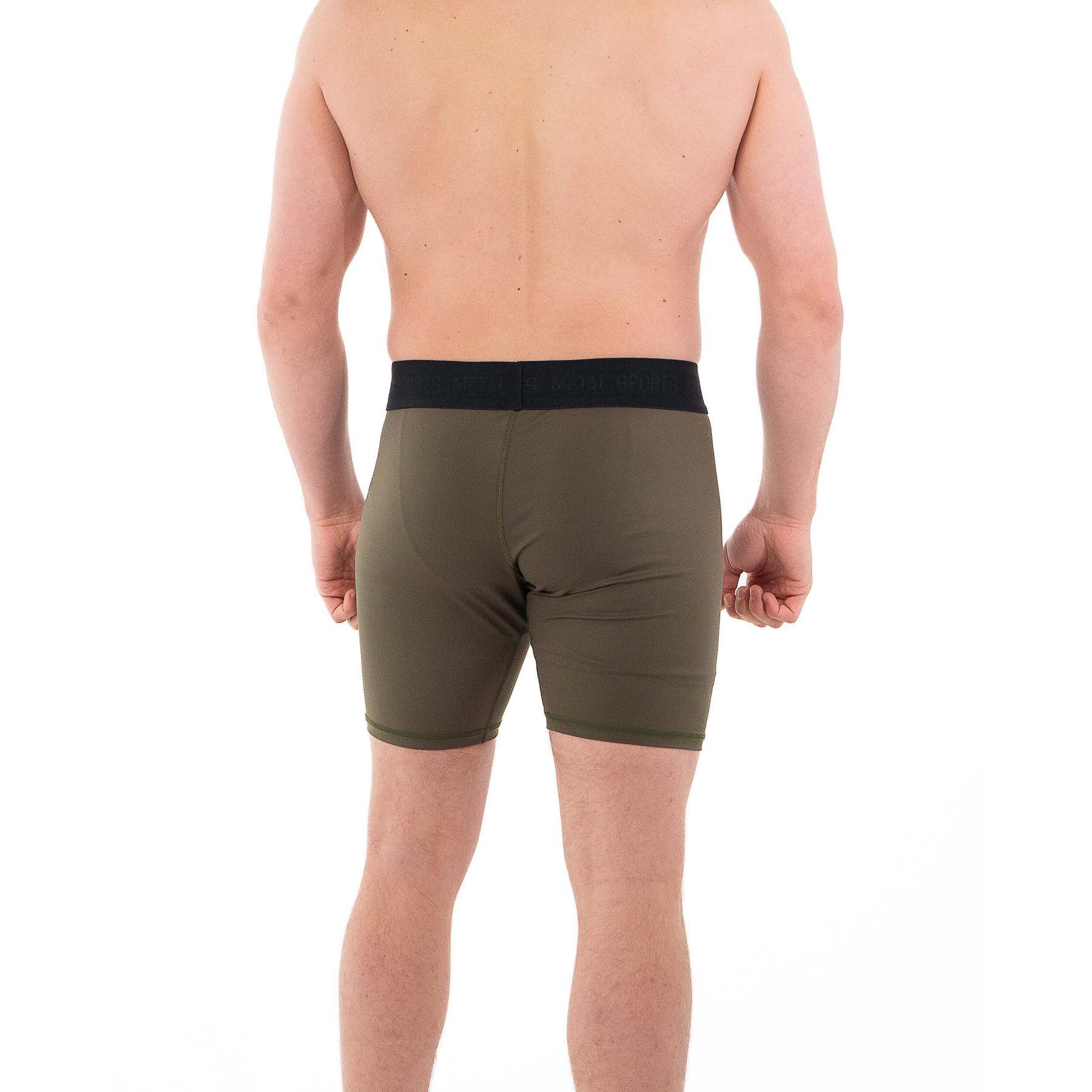 Short compressione Metal Boxe Olive XXL 2/6