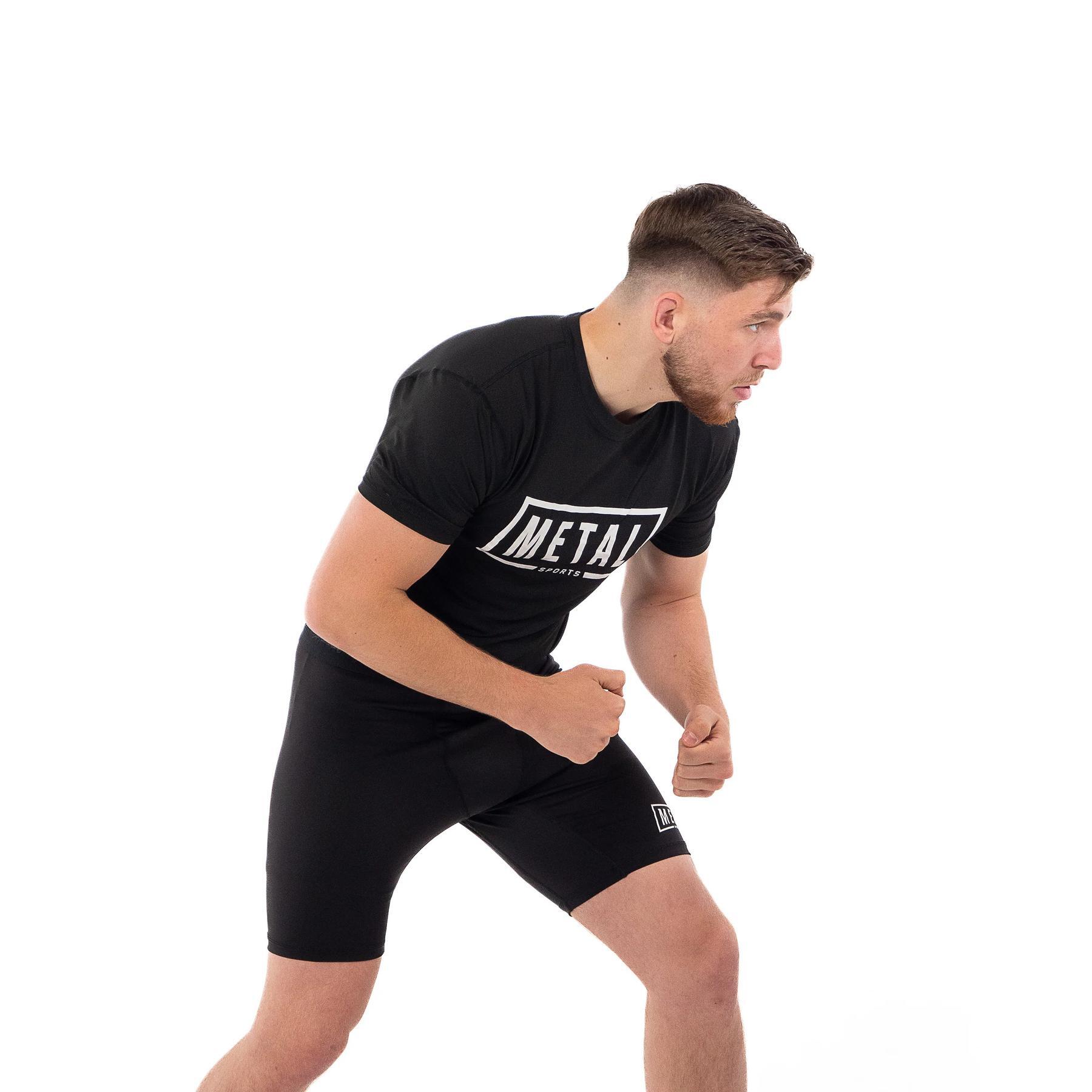 Short compression Metal Boxe Noir M 5/5