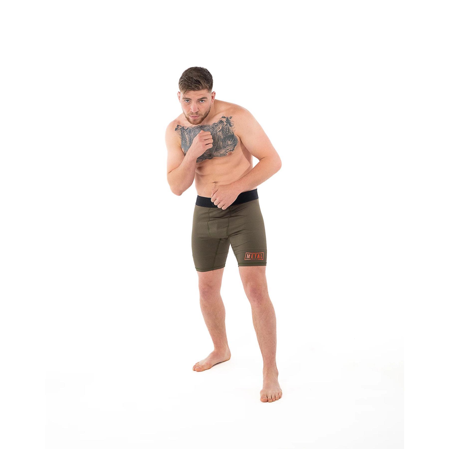 Short compressione Metal Boxe Olive XXL 5/6