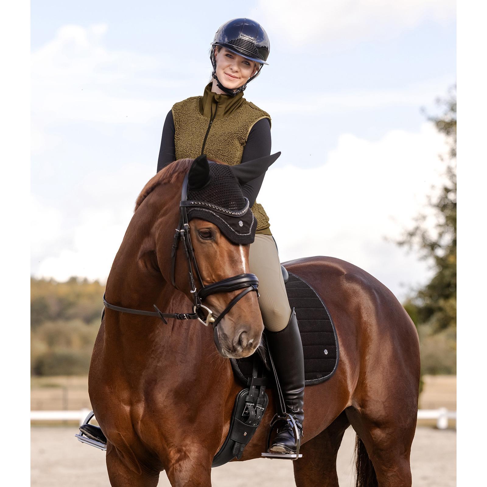 Veste équitation polaire sans manche femme ELT Rotterdam 6/7