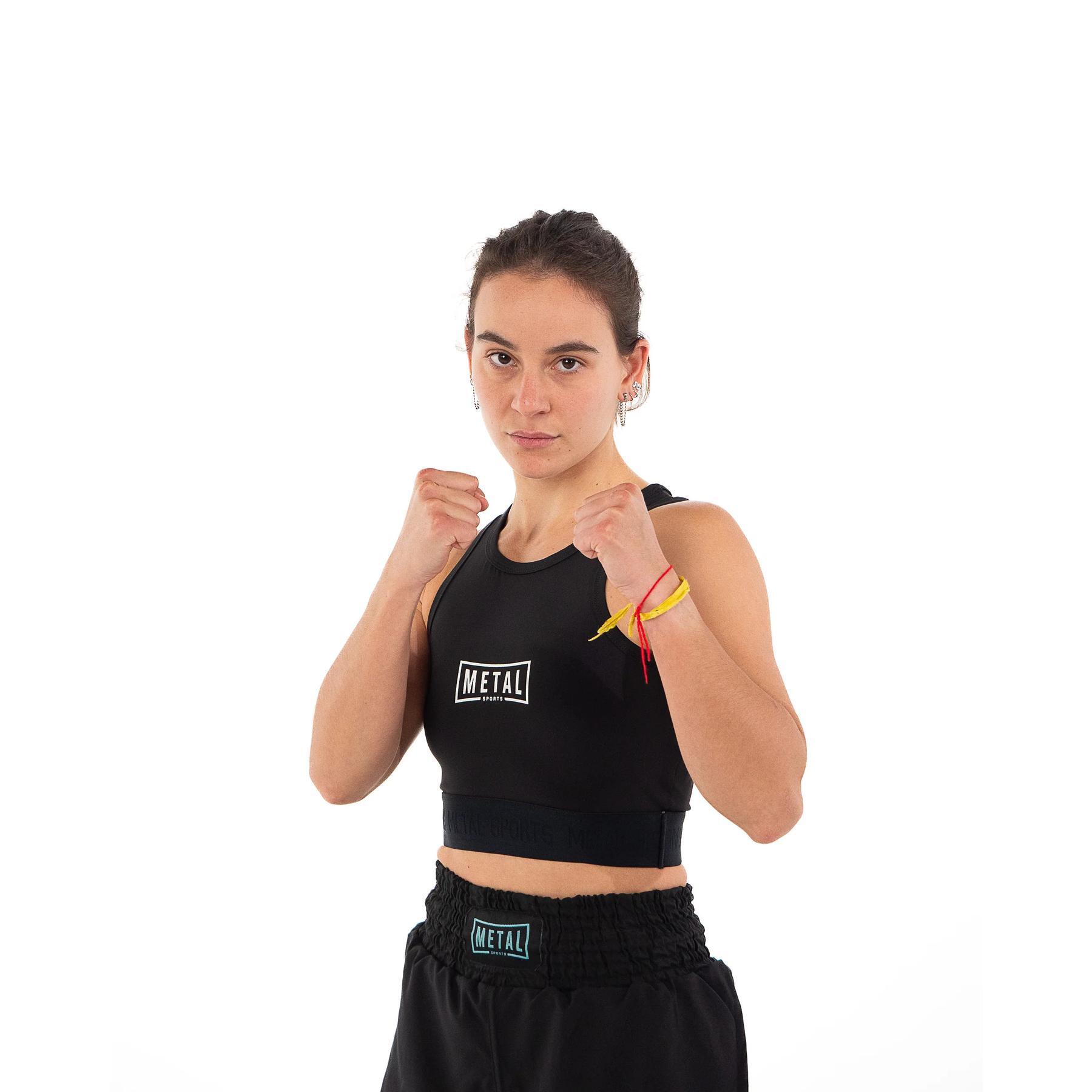 Damen-Sport-BH Metal Boxe 4/5