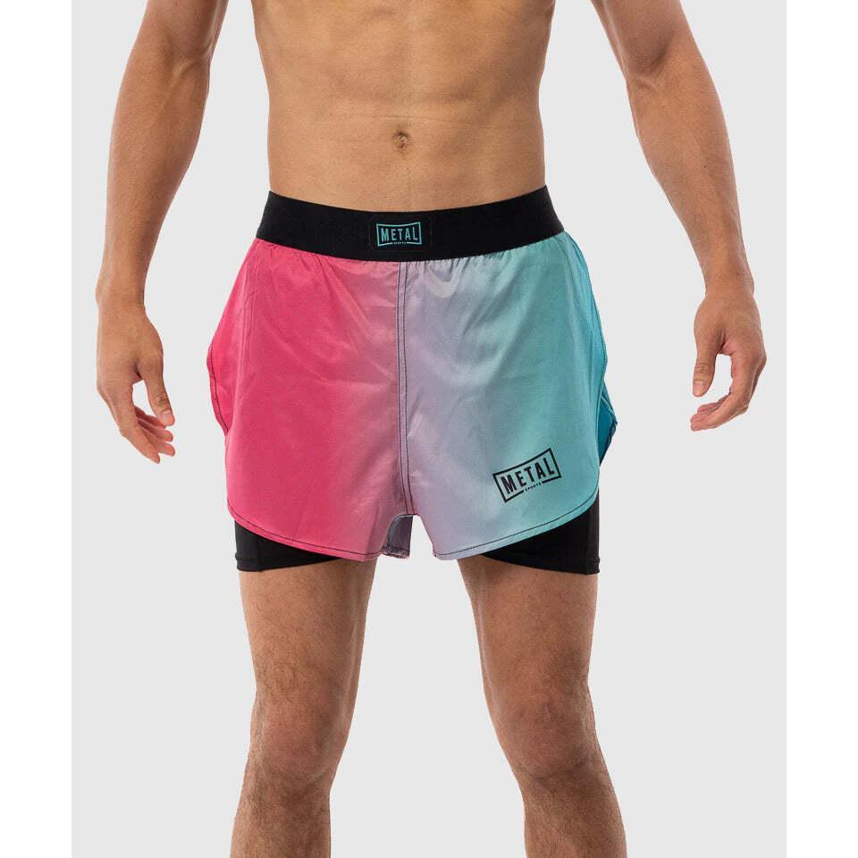 Metal Boxe Short 2 Em 1 Miami Vice Rosa da Decathlon