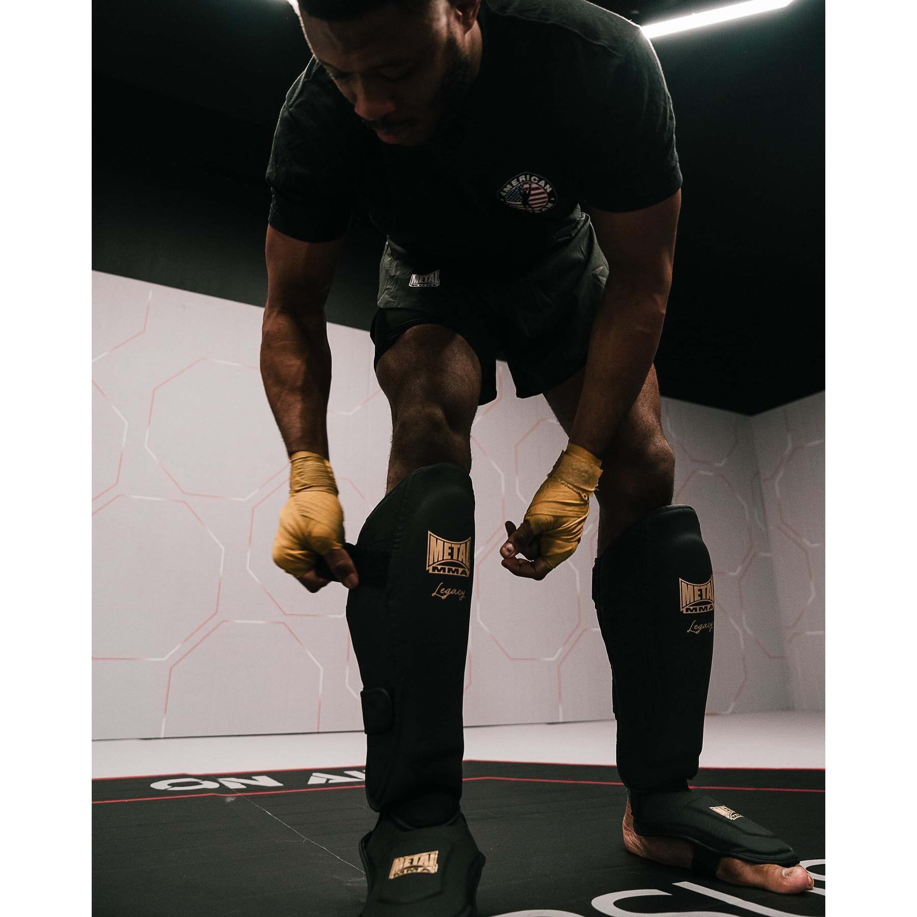 Protège-tibias pied Metal Boxe MMA Legacy 4/6