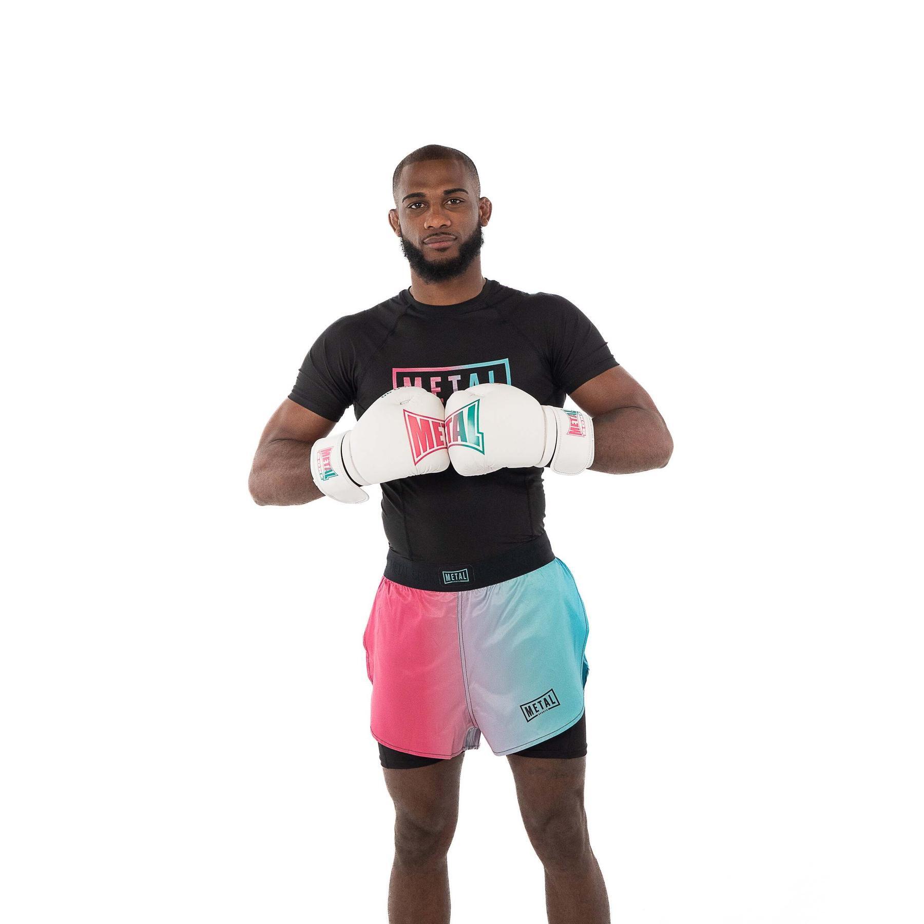 Metal Boxe Rashguard Performance Miami Vice Preto da Decathlon