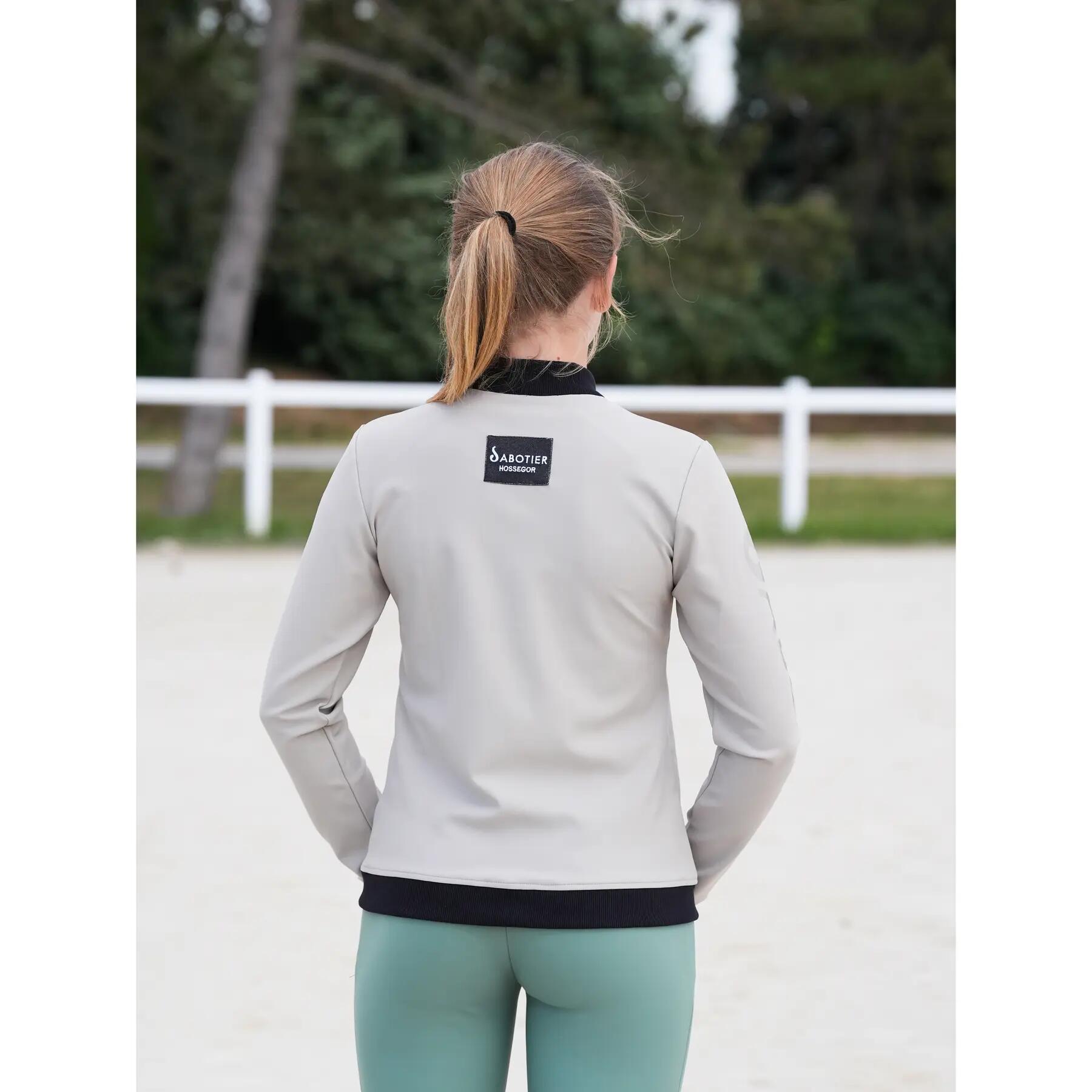 Sweatshirt équitation femme Le Sabotier Marine 5/7