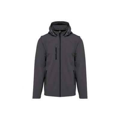 3-laags hoodie met afneembare mouwen kariban softshell
