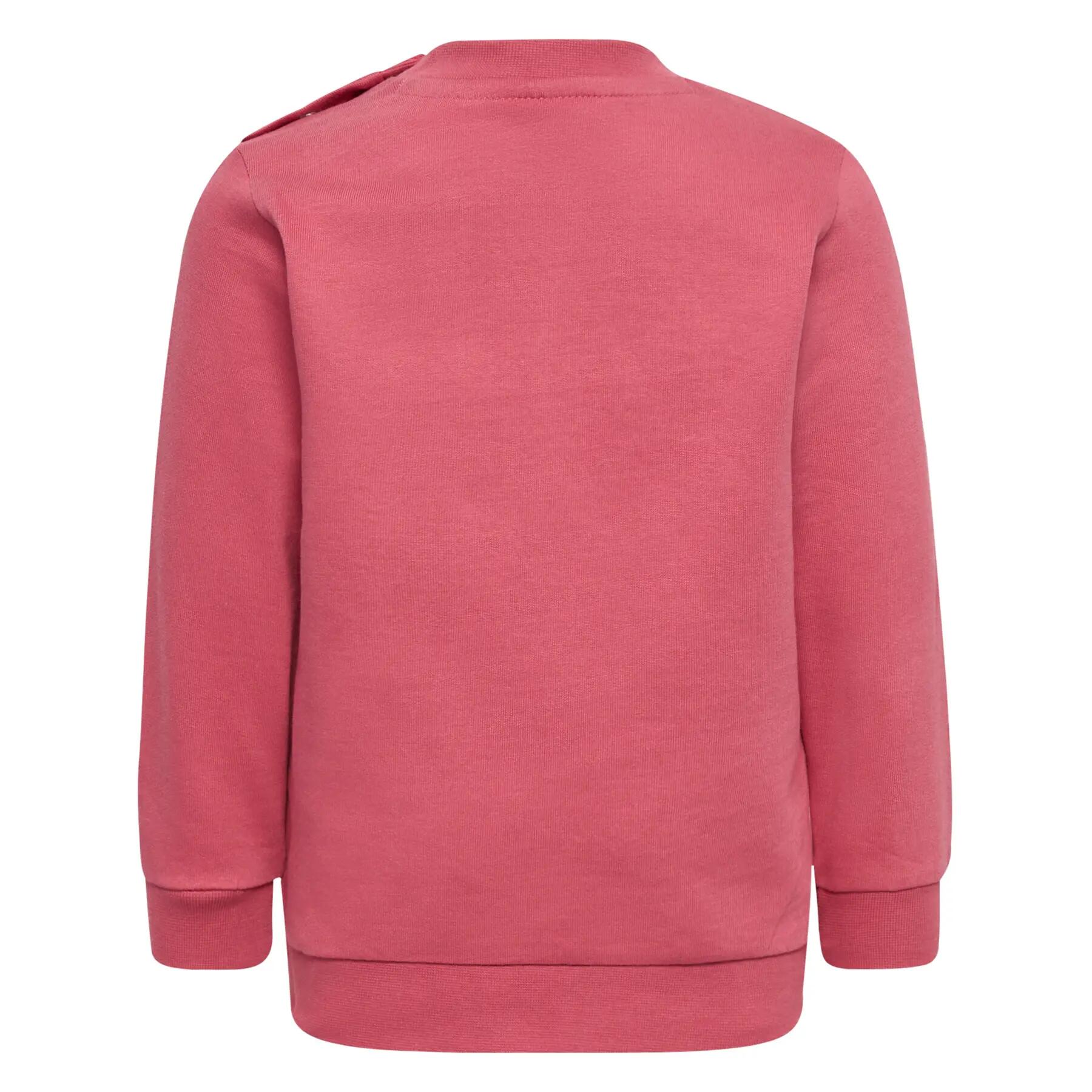 Felpa neonato ragazza Hummel Lime 3/4