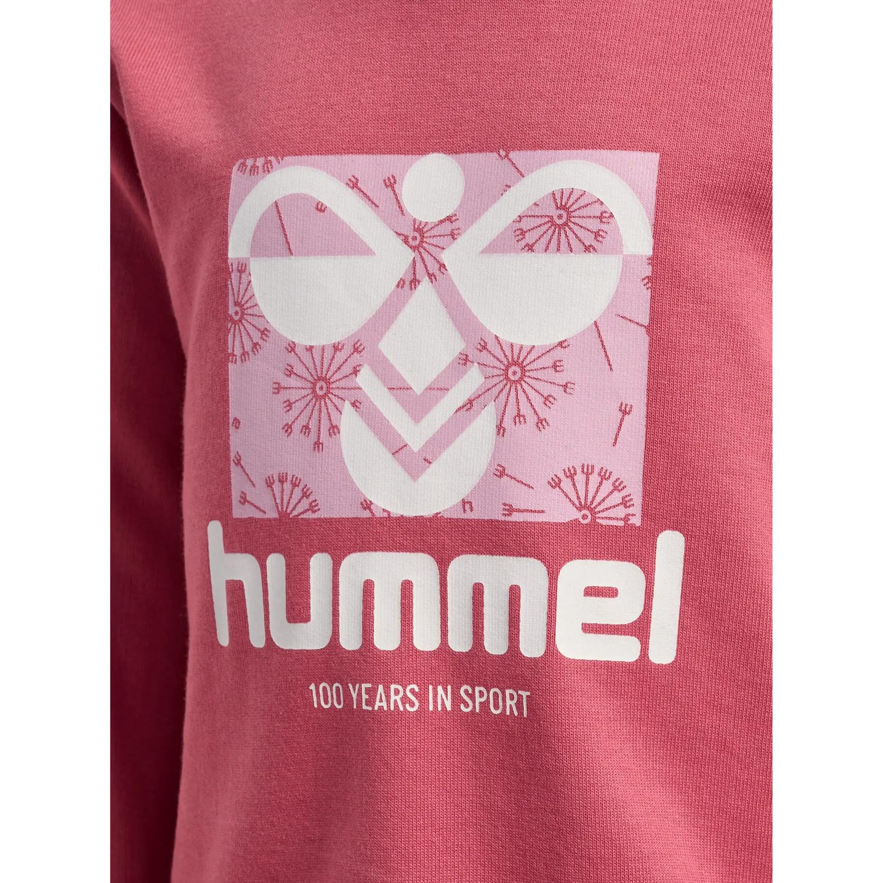 Felpa neonato ragazza Hummel Lime 4/4