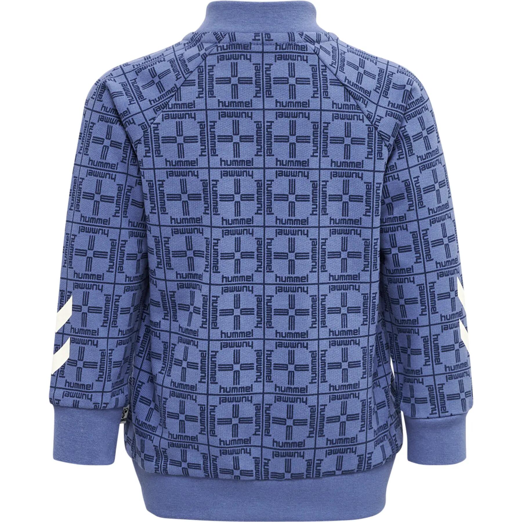 Geribbelde cardigan met rits voor babyjongen Hummel Tommy 3/4