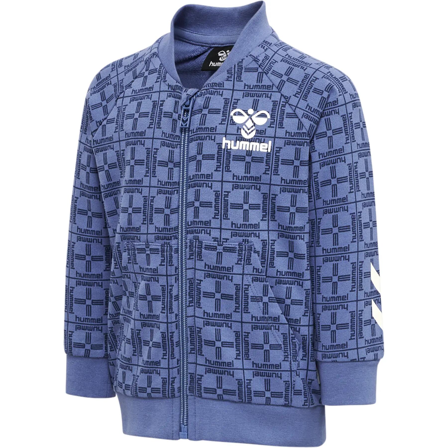 Geribbelde cardigan met rits voor babyjongen Hummel Tommy 2/4