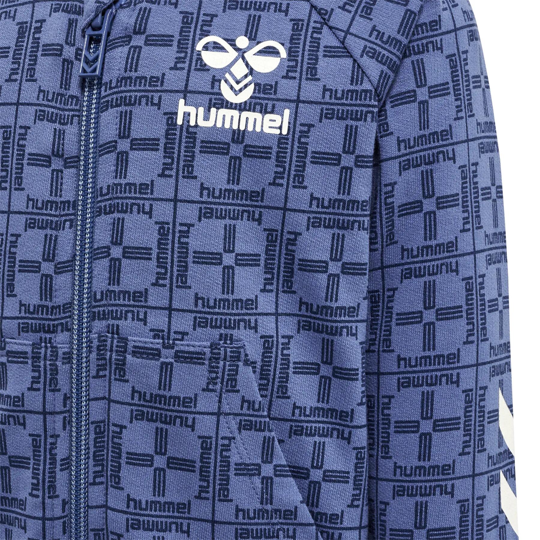 Geribbelde cardigan met rits voor babyjongen Hummel Tommy 4/4