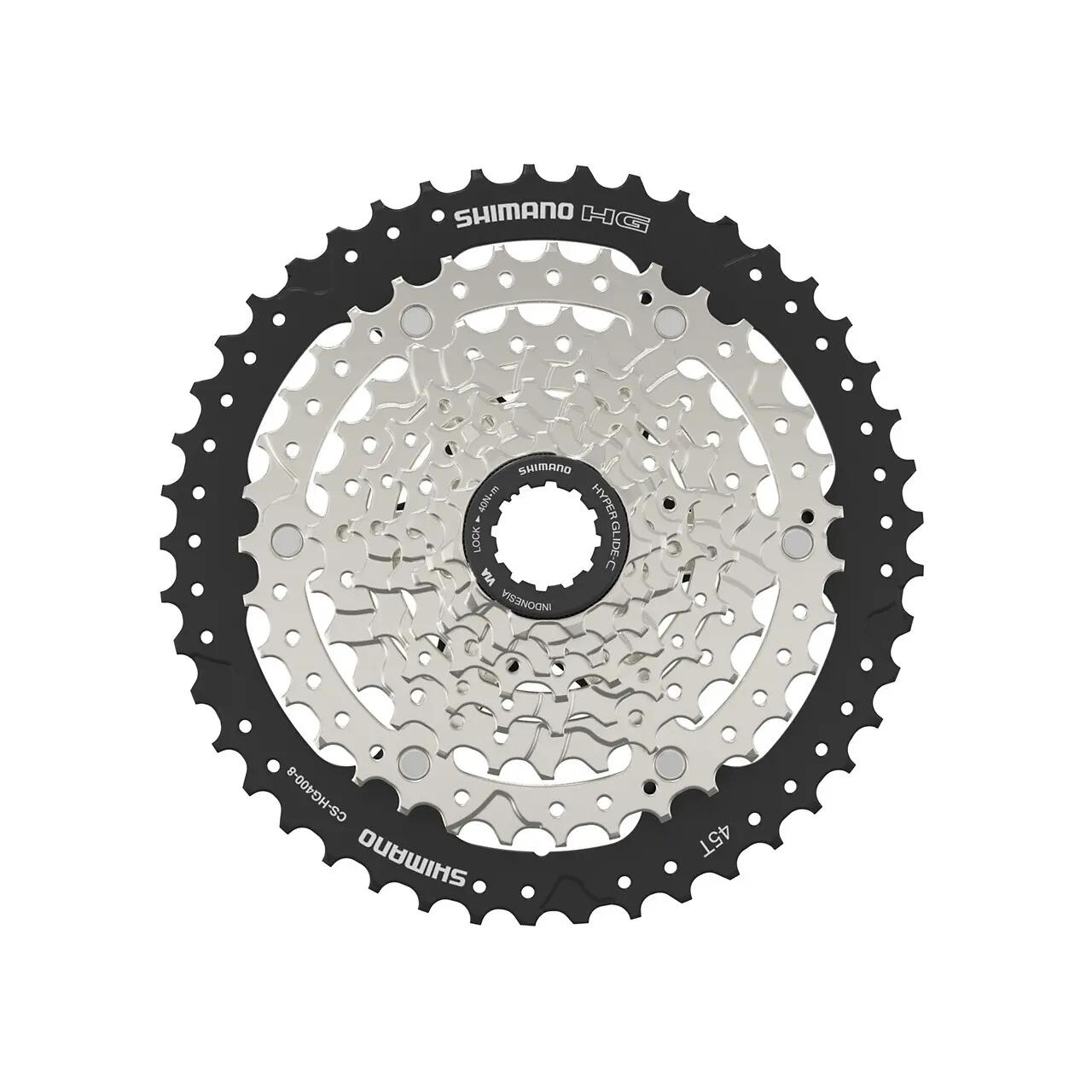 Caseta 8 viteze Shimano argintie