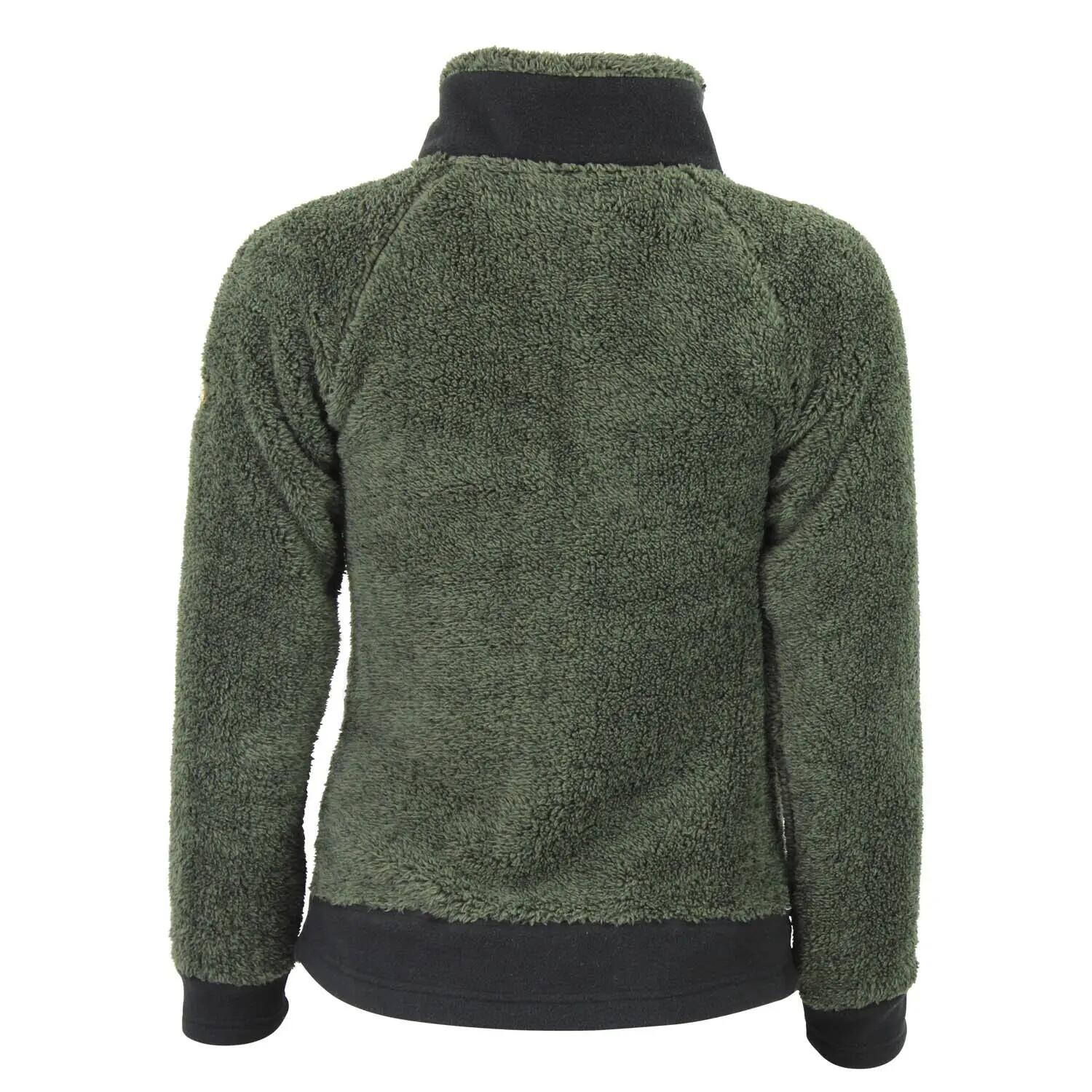 Women's zipped fleece Peak Mountain Coral Sherpa 300G 2/3