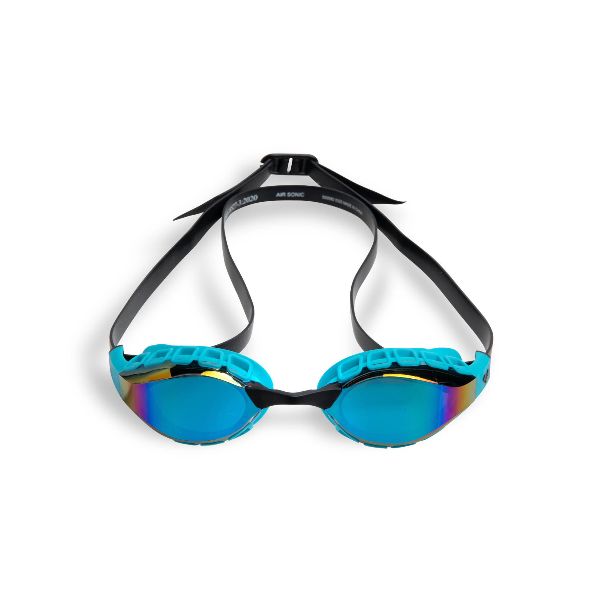 Lunettes de Natation Arena Verres Miroirs Air Sonic Mirror Noir et Bleu 8/8