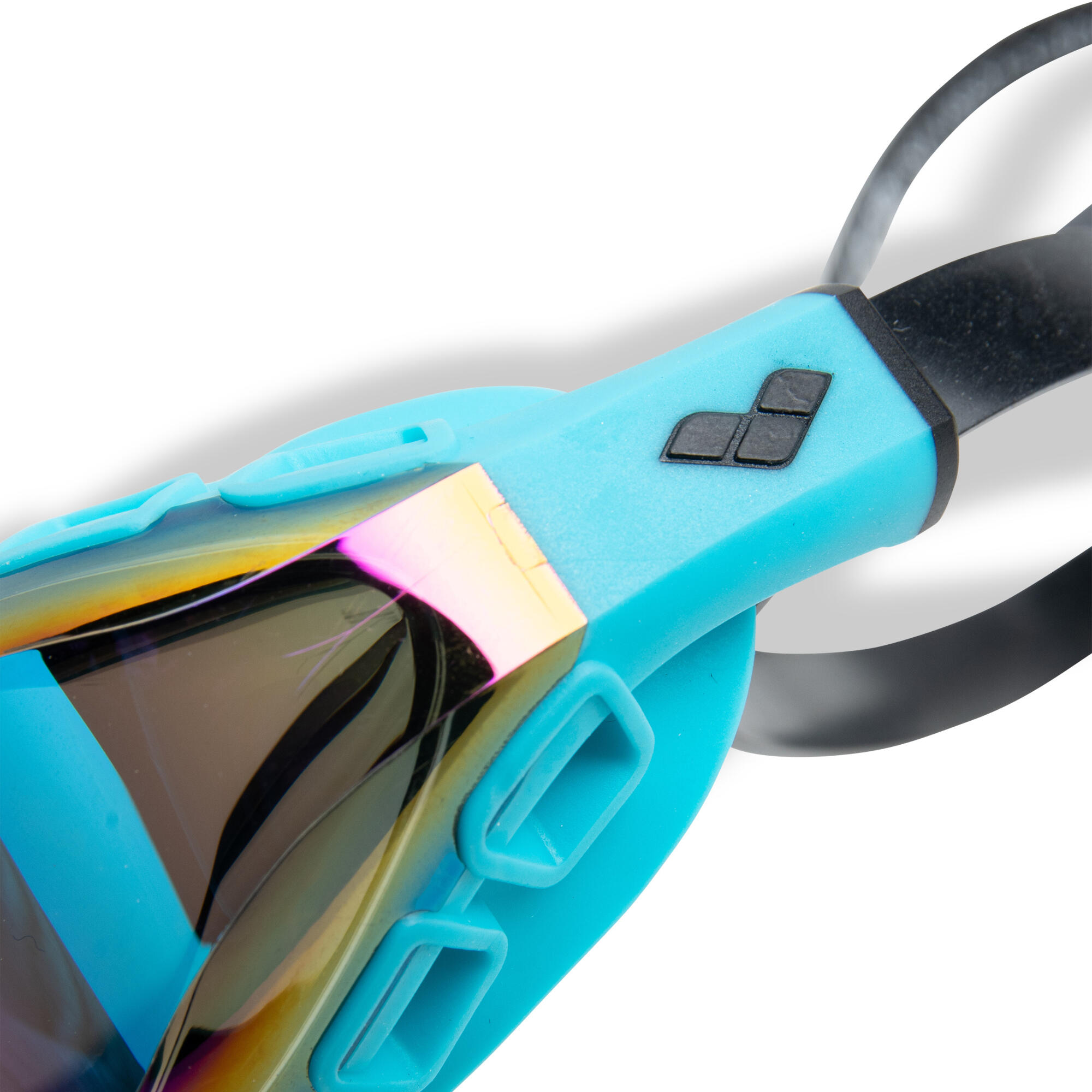 Arena Air Sonic Mirror Black and Blue Mirrored Swimming Goggles 6/7