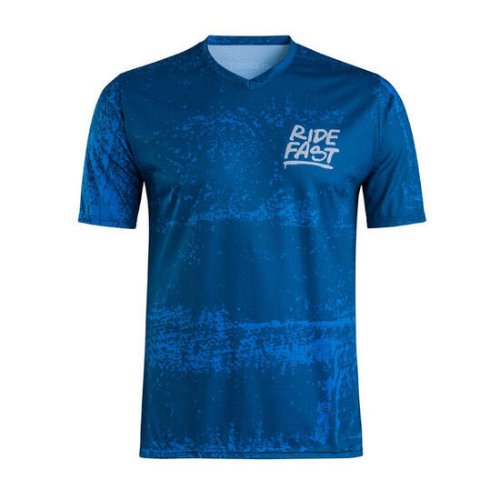 Maglia da ciclismo DIRT Ride Fast blu
