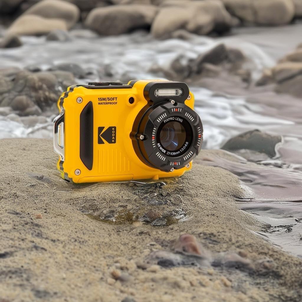 Cámara compacta Kodak Pixpro WPZ2 resistente al agua – Amarilla 3/7