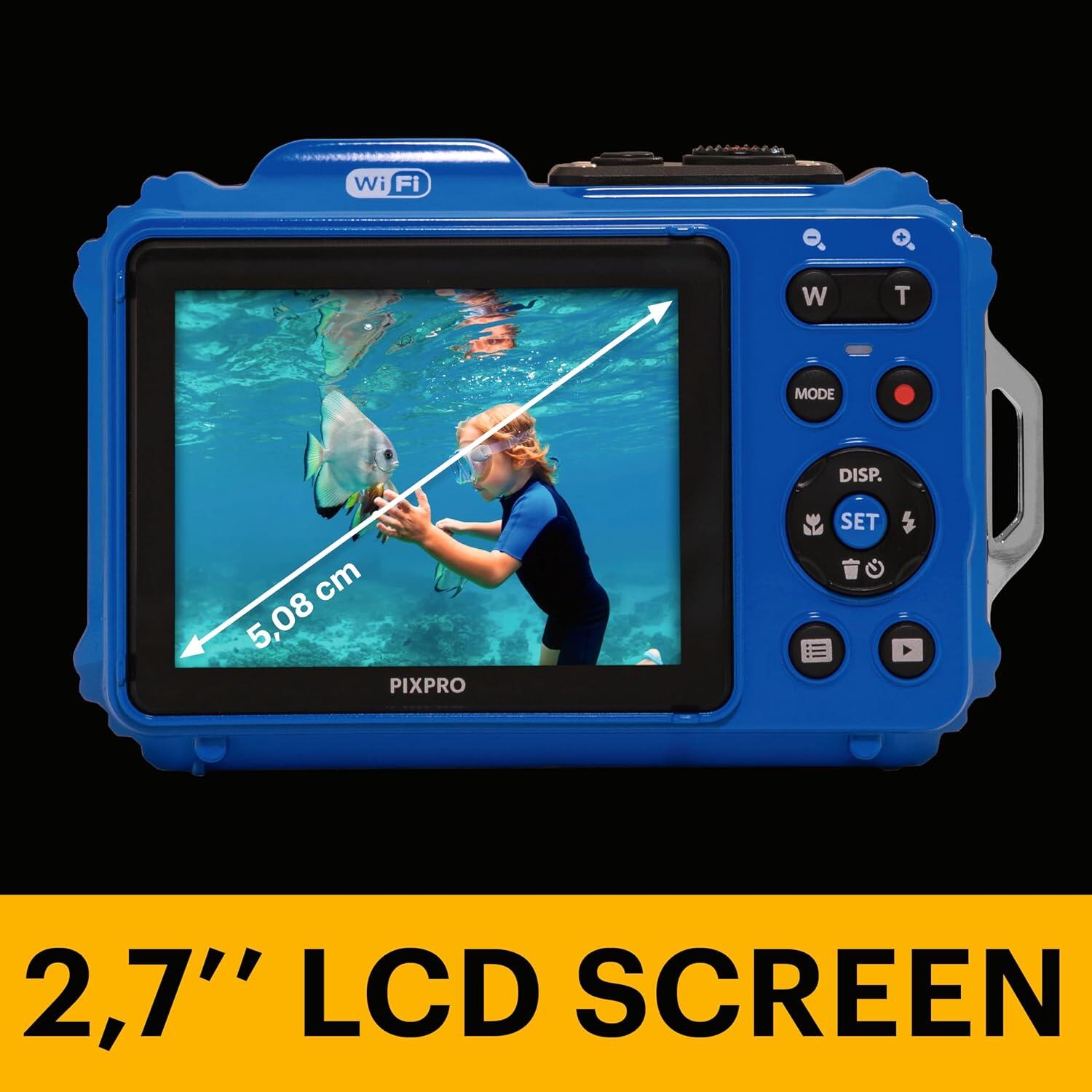 Cámara compacta Kodak Pixpro WPZ2 resistente al agua – Azul 6/7