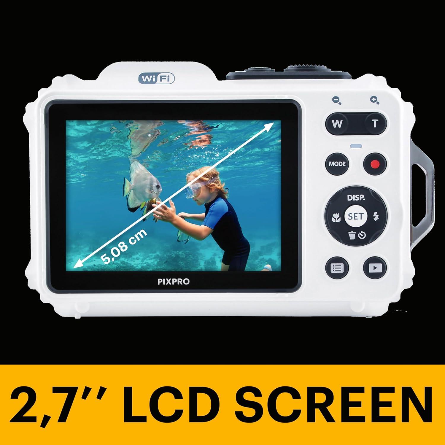 Cámara compacta Kodak Pixpro WPZ2 resistente al agua – Blanco 5/7