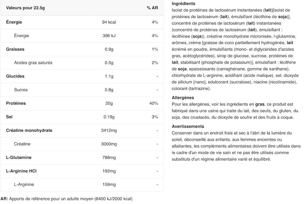 Whey isolate - Iso Whey Platinum - Noix de Coco Mangue 2/3