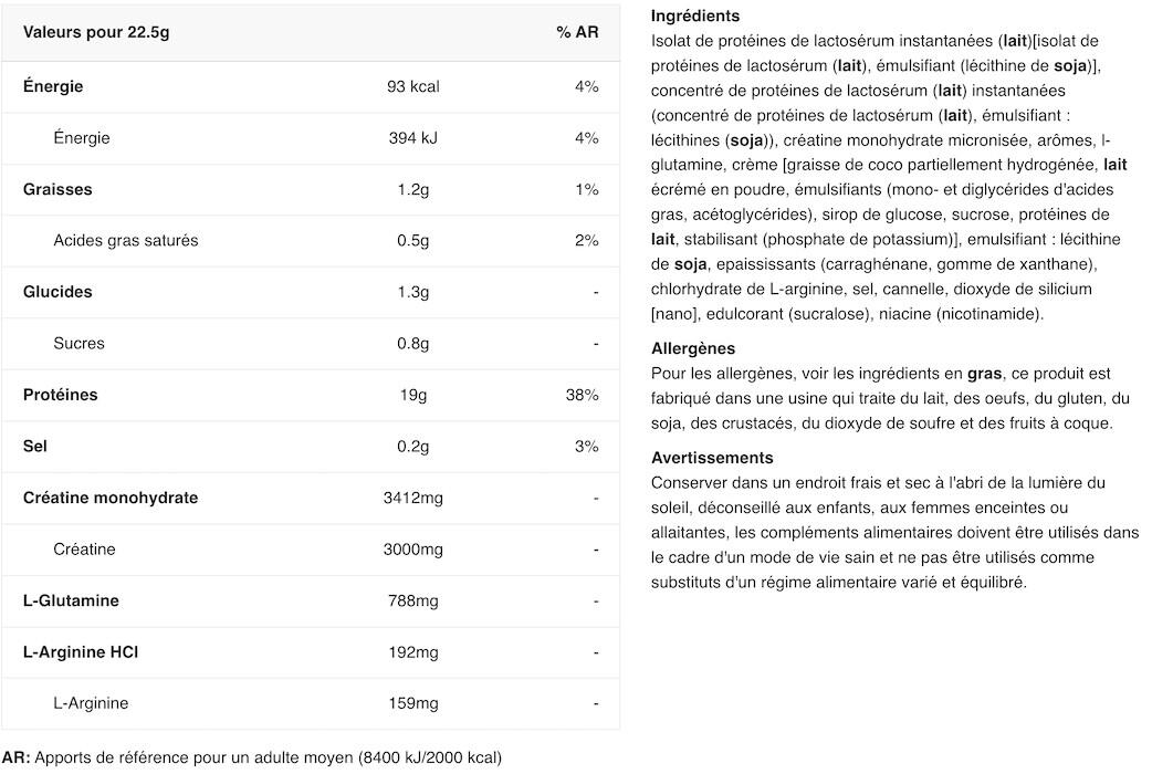 Whey isolate - Iso Whey Platinum - Biscuits et Crème 2/3