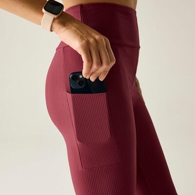 Womens Hustle Ribbed Legging 6/7