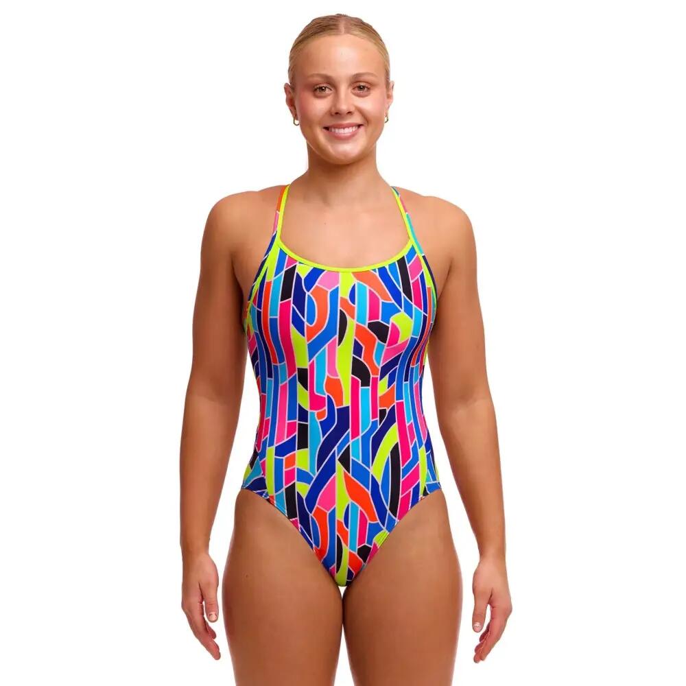 Funkita Dames badpak Diamond Back Fault Lines