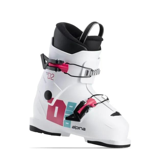 Chaussures de ski ALPINA Duo 2 GIRL, Blanc, Enfants 2/7