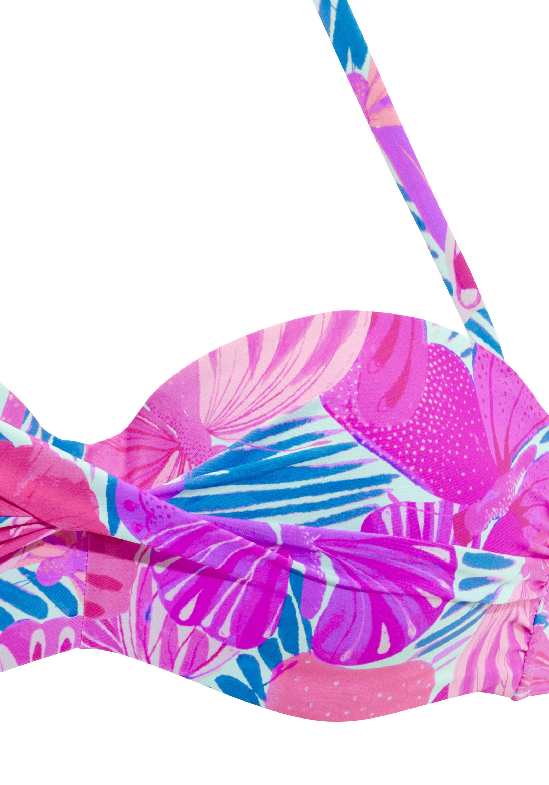 Damen Bügel-Bandeau-Bikini-Top 3/4