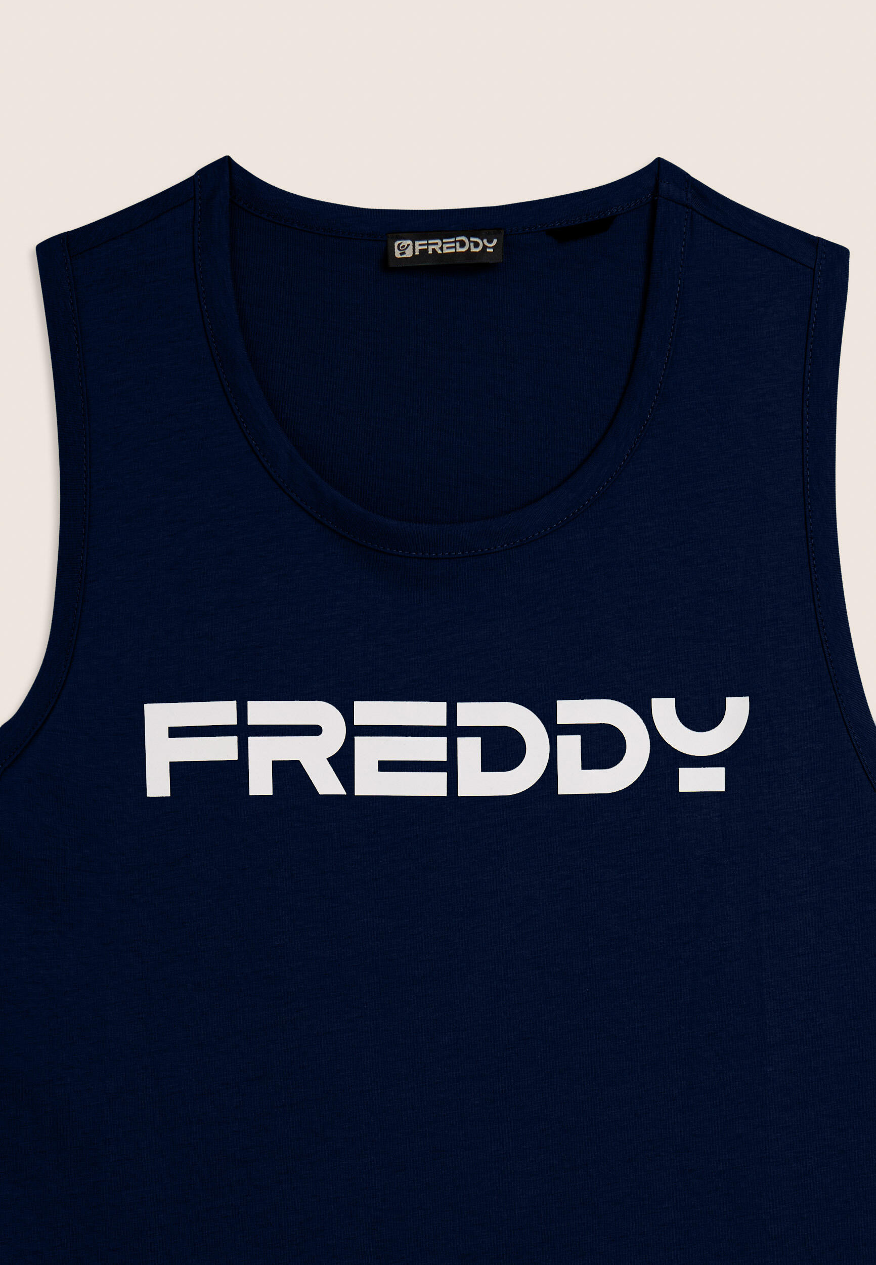 Débardeur en coton avec dos nageur et logo FREDDY 3/3