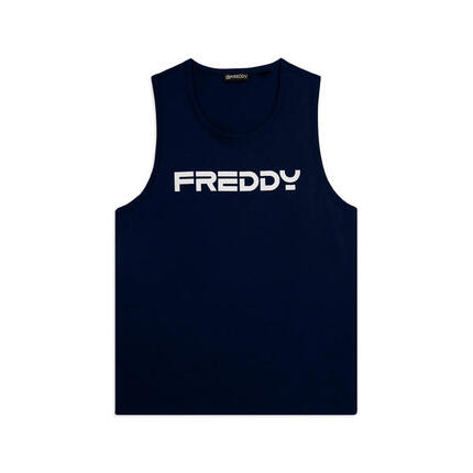 Débardeur en coton avec dos nageur et logo FREDDY