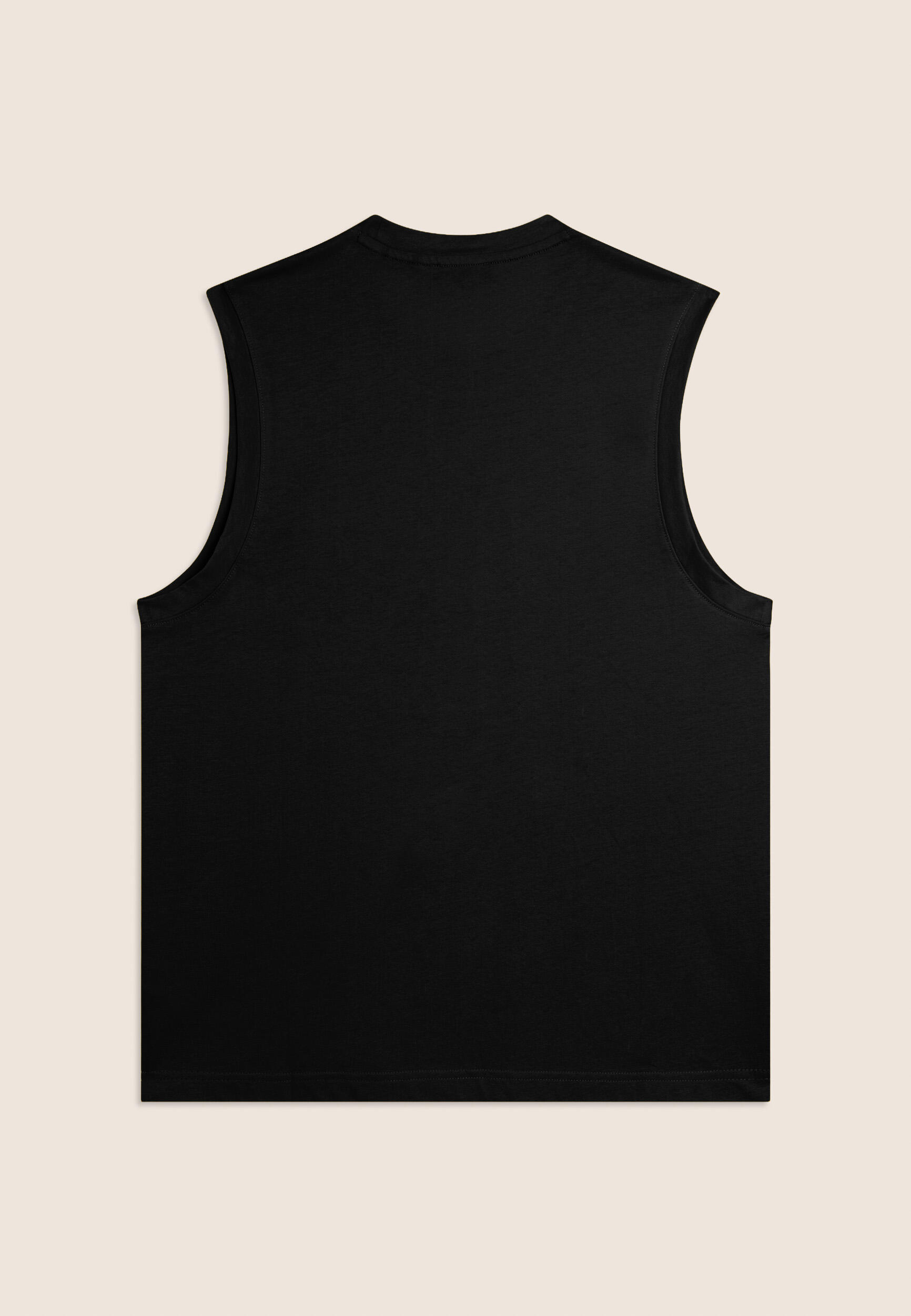T-shirt senza maniche in jersey di cotone 2/3