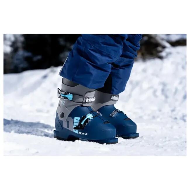 Skischoenen ski ALPINA Duo 2 MAX, Blauw, Kinderen 6/7
